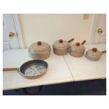 Club Aluminum Cookware Set with Steamer Insert, 5-Piece