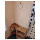 Corner Table and Small Bookshelf