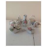 Floral Decorated Ceramic Miniature Assortment