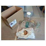 Jar Collection with Clothespin Bag