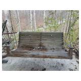 Wooden Porch Swing with Chains