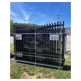 L1- 7FT(H)x 20FT(L)Metal Farm Driveway  Gate