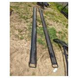 L7- PAIR OF 10 FT LONG PALLET FORK EXTENSIONS