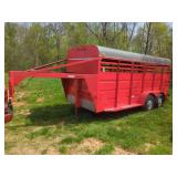 L15A- 16 FT GOOSENECK CATTLE TRAILER