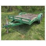 L15A- 6 FT 4 IN x 10 FT DUAL AXLE FLATBED TRAILER