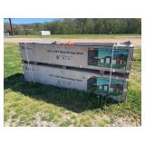 L7-  KJ Model K4230G 42FT x 30FT Metal Storage Sheds in Original Packaging