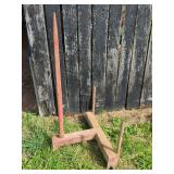 Metal Bale Spear Attachment