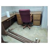 Executive Desk with Assorted Contents