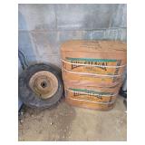 Brazilian Gold Baler Twine Jumbo Round Bales and Wheel