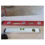 Two Carpenter's Levels Including Laser Level