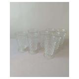 Pressed Glass Footed Tumblers