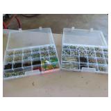 Two Assorted Fastener and Hardware Organizer Cases