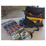 Haul Master Tie-Downs, U-Clip and Screw Assortment, Woodruff Key Assortment and Dewalt Tool Bag