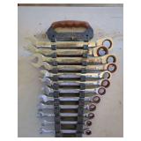 Performance Tool Chrome Vanadium Ratcheting Wrench Set