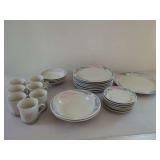 Ciera Fine Dinnerware Rose Pattern Dinner Set