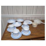 Tableware: Southampton Stoneware, Martha Stewart Everyday, and Corning Ware