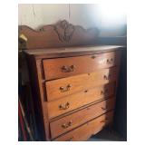 Chest of Drawers with Decorative Top