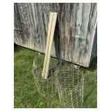 Wire Tree Guards with Support Stakes