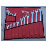 Titan 14-Piece SAE Combination Wrench Set