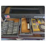 Craftsman Tool Assortment Including Wrenches, Steel Stamping Set, and Offset Oxygen Sensor Socket