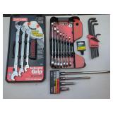 Craftsman Extreme Grip Wrench Set, Dual Ratcheting Wrench Set, Hex Keys, and Extension Bar Set