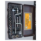 Pittsburgh Force 25-Piece 1/2' Drive Metric Socket Set with Case