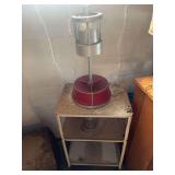 Concrete Cylinder Mold Testing Apparatus with Shelving Unit