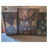 Shadow Box Display with Figurines and Decorative Elements