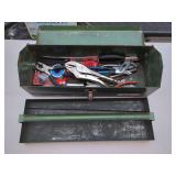 S-K Wayne Metal Toolbox with Assorted Hand Tools