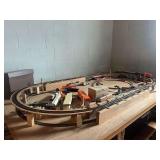 Train Set With Cars, Tracks, Transformer, and Accessories