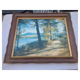 Framed Lake Landscape Print