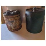 Two Gasoline Cans: Reeves and Unbranded