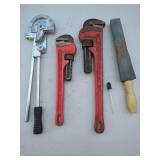 Pipe Wrenches, Bender and Honing Stone