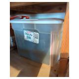 Sterilite Sto1246 Storage Box with Books and Notebooks