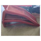 Pair of Red Metal Vehicle Ramps