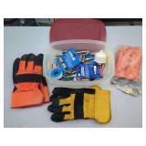 Assorted Air Compressor Accessories with Gloves