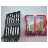 Drill Bit Sets with High Speed Steel and Titanium Bits