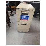 Two-Drawer Metal Filing Cabinet