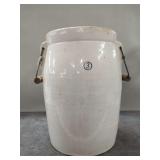 Three-Gallon Stoneware Crock with Handles