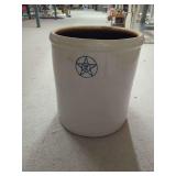 12-Gallon Stoneware Crock with Star Motif