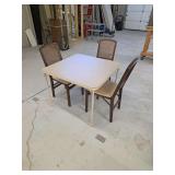 Card Table with Four Chairs