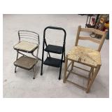 Group of Three Step Stools