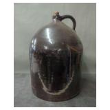 Stoneware Jug with Handle and Cork Stopper