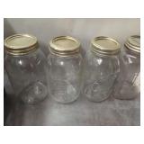 Prairie Farms Milk Crate with Ball Mason Jars