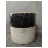 Stoneware Crock with Floral Motif
