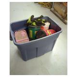 Storage Tote w/ Assorted Screws, Nails, Bolts, Etc...