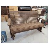 Glider Bench with Armrests