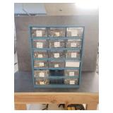Cabinet with Assorted Fasteners