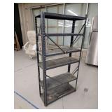 Industrial Metal Five-Shelf Unit