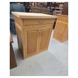 Kitchen Island with Drawer and Cabinet Doors